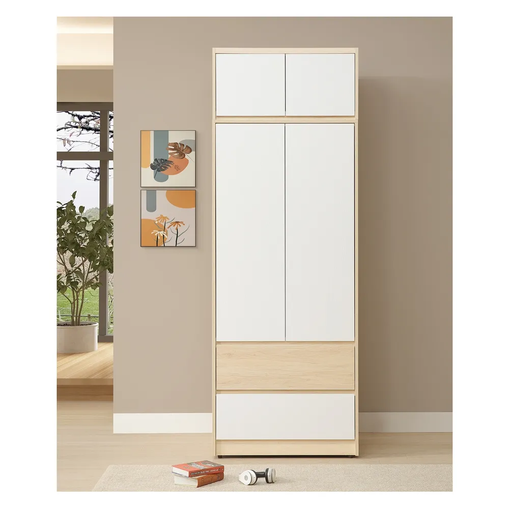 【直人木業】UL極簡風白榆木側兩抽床組 / 雙人加大6尺 歷史價格詳細信息