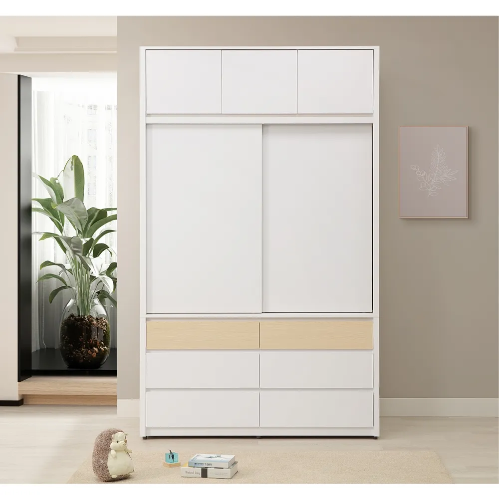 【直人木業】NINA 簡約風六抽滑門標準衣櫃105cm 歷史價格詳細信息