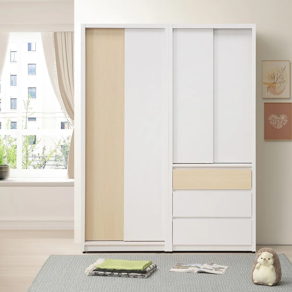 【直人木業】NINA 簡約風六抽滑門標準衣櫃105cm 歷史價格詳細信息