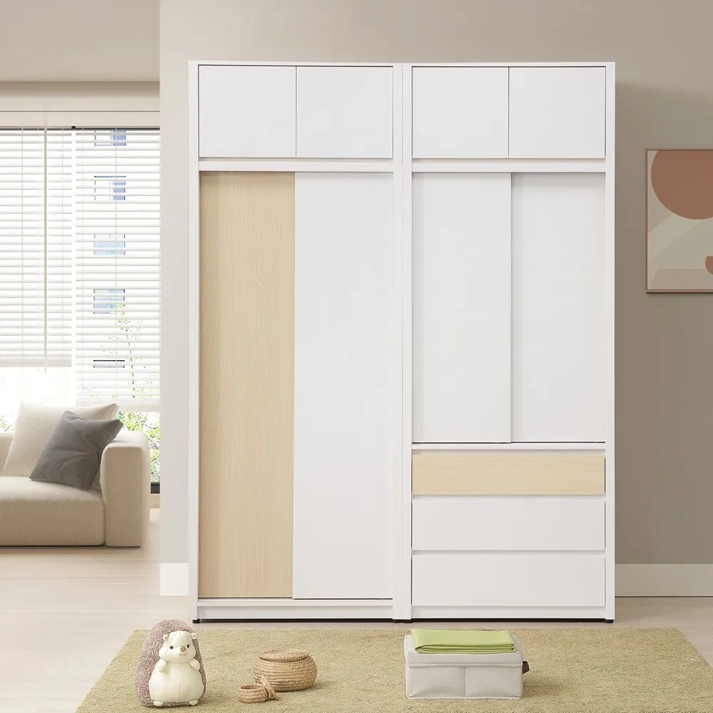 【直人木業】NINA 簡約風六抽滑門標準衣櫃105cm 歷史價格詳細信息