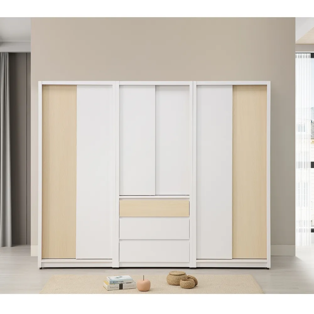 【直人木業】NINA 簡約風六抽滑門標準衣櫃105cm 歷史價格詳細信息