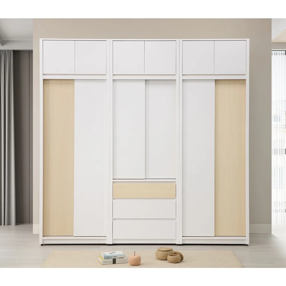 【直人木業】NINA 簡約風六抽滑門標準衣櫃105cm 歷史價格詳細信息