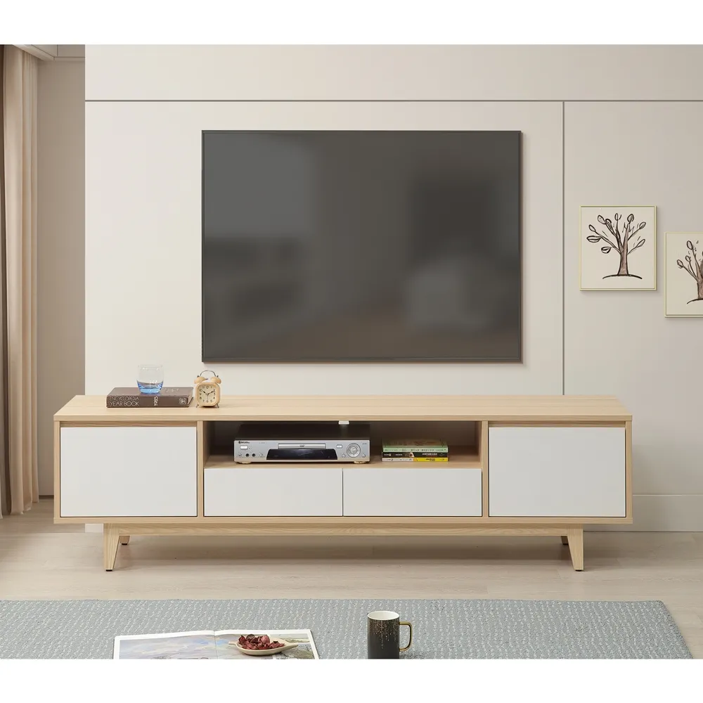 【直人木業】STAR北歐風系統板210公分電視櫃 歷史價格詳細信息