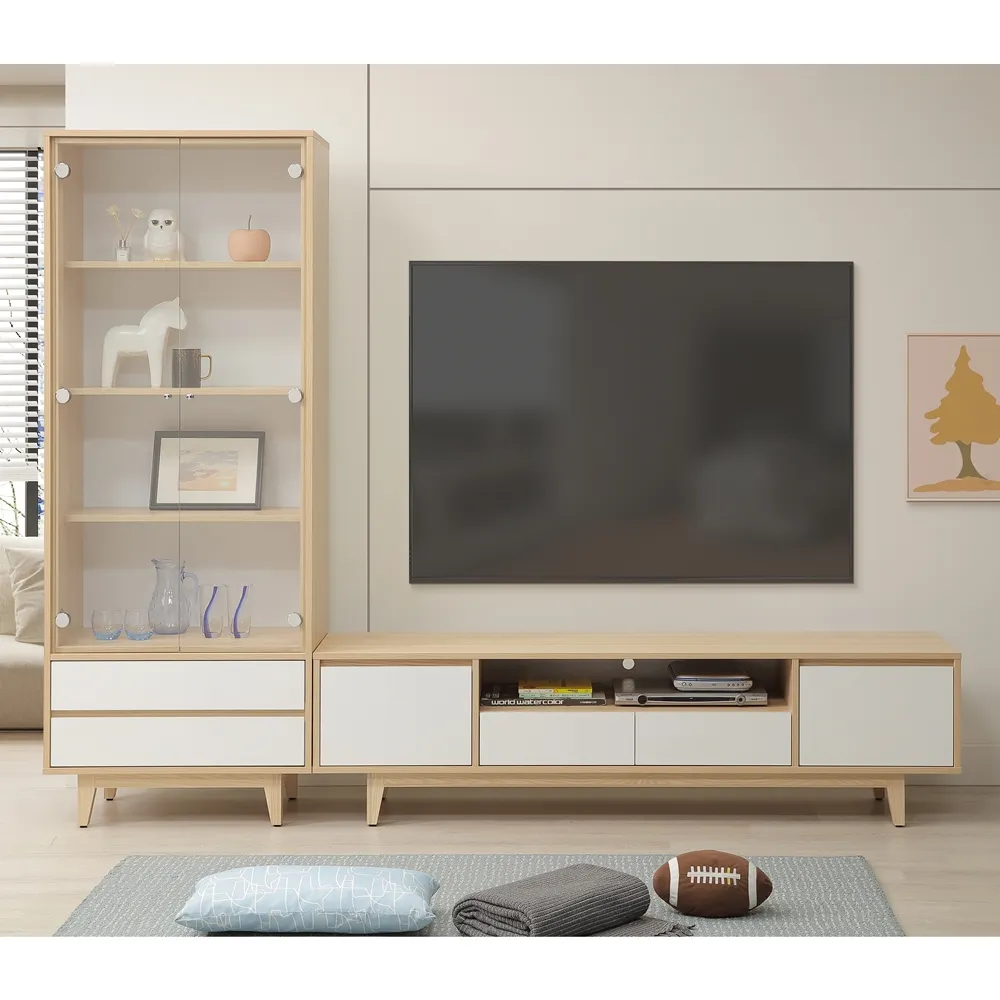 【直人木業】STAR北歐風系統板210公分電視櫃 歷史價格詳細信息