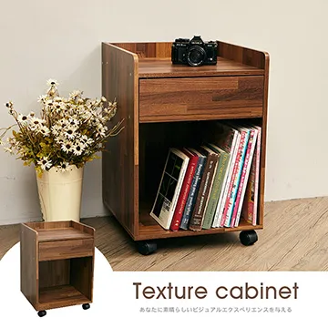 【愛生活】工業風雙插座三抽活動櫃/收納櫃/置物櫃/櫃子/床頭櫃/抽屜櫃 歷史價格詳細信息