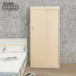 Birdie南亞塑鋼-3尺二推/拉門防水塑鋼坐式鞋櫃/座鞋櫃/收納穿鞋椅(木紋色+白色) 歷史價格詳細信息