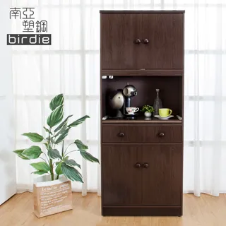 Birdie南亞塑鋼-2.4尺四門二抽塑鋼電器櫃/收納餐櫃(白橡色) 歷史價格詳細信息