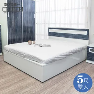 Birdie南亞塑鋼-5尺雙人後二抽屜收納型塑鋼床組(床頭片+抽屜床底)(不含床墊)(鐵刀木色) 歷史價格詳細信息