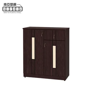 Birdie南亞塑鋼-3尺直飾造型四開門防水塑鋼高鞋櫃(白色+白橡色) 歷史價格詳細信息