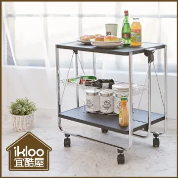 【ikloo】折疊式活動餐車/置物車 歷史價格詳細信息