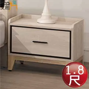 【文創集】查德勒 灰橡紋1.6尺二抽床頭櫃 歷史價格詳細信息