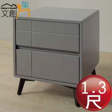 【文創集】艾迪1尺岩板二抽床頭櫃/收納櫃(二色可選) 歷史價格詳細信息