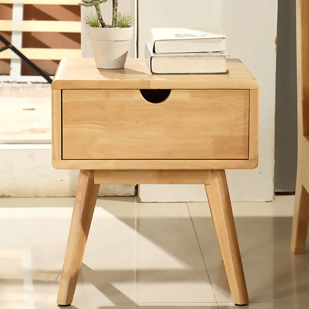 簡約床頭櫃臥室儲物櫃實木田園實木收納櫃簡易小戶型 歷史價格詳細信息