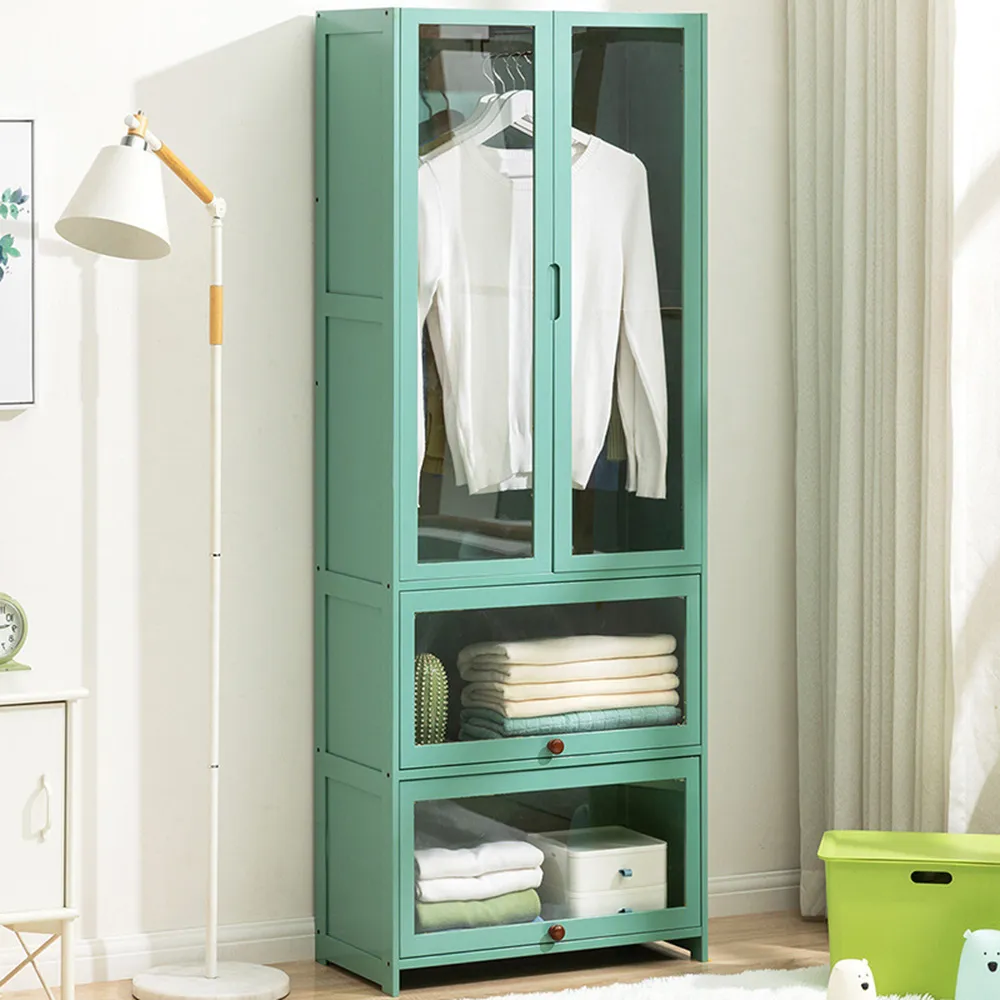 【HappyLife】楠竹製多功能衣櫃/雙門81CM (Y10867) 歷史價格詳細信息