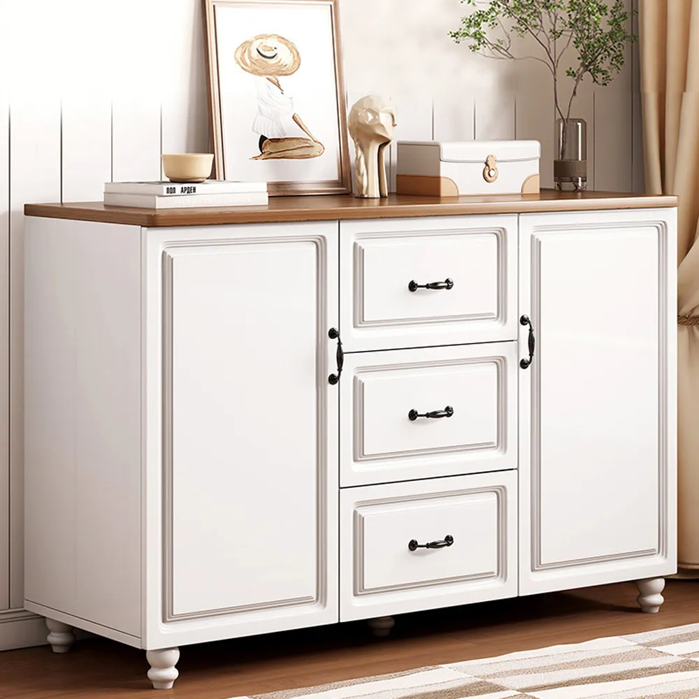 【HappyLife】鄉村復古收納斗櫃/四抽單門/80CM (Y10945) 歷史價格詳細信息