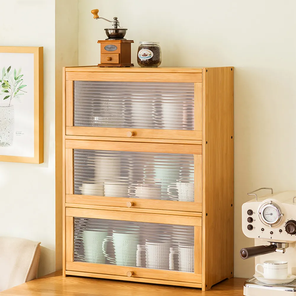 收納櫃楠竹仿古書架中式簡易書柜客廳落地創意組合置物架實木多層儲物柜 歷史價格詳細信息