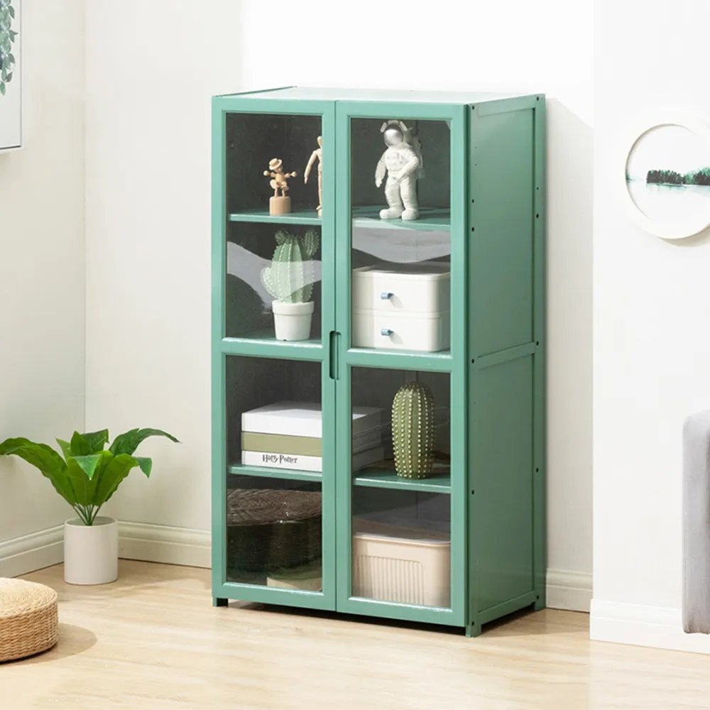 【HappyLife】楠竹製薄荷綠書櫃/廚房儲物櫃/雙門六層/寬60cm (Y10346) 歷史價格詳細信息