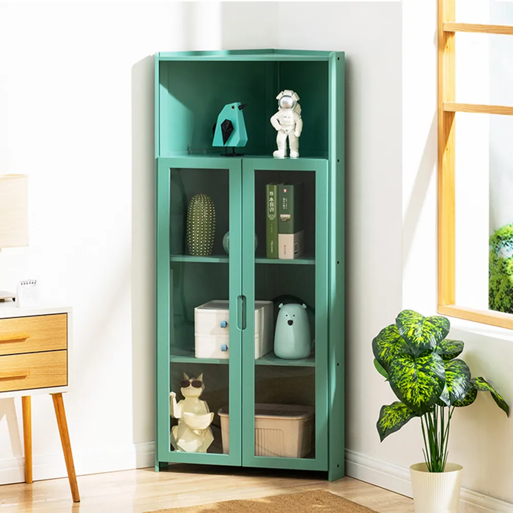 【HappyLife】楠竹製古風壓克力門餐邊櫃/四門三層 (Y10684) 歷史價格詳細信息