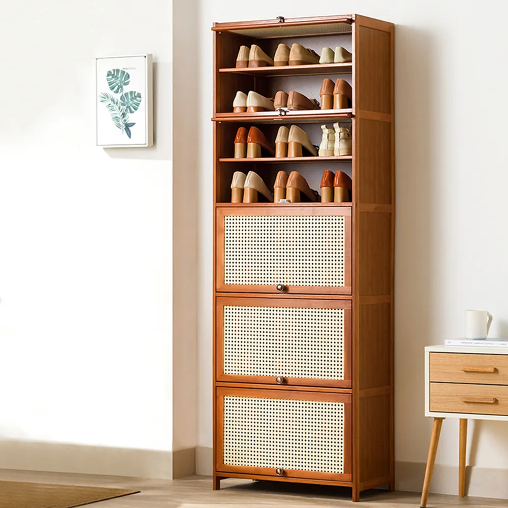 【HappyLife】仿編藤翻門置物櫃/三層80cm (Y10482) 歷史價格詳細信息