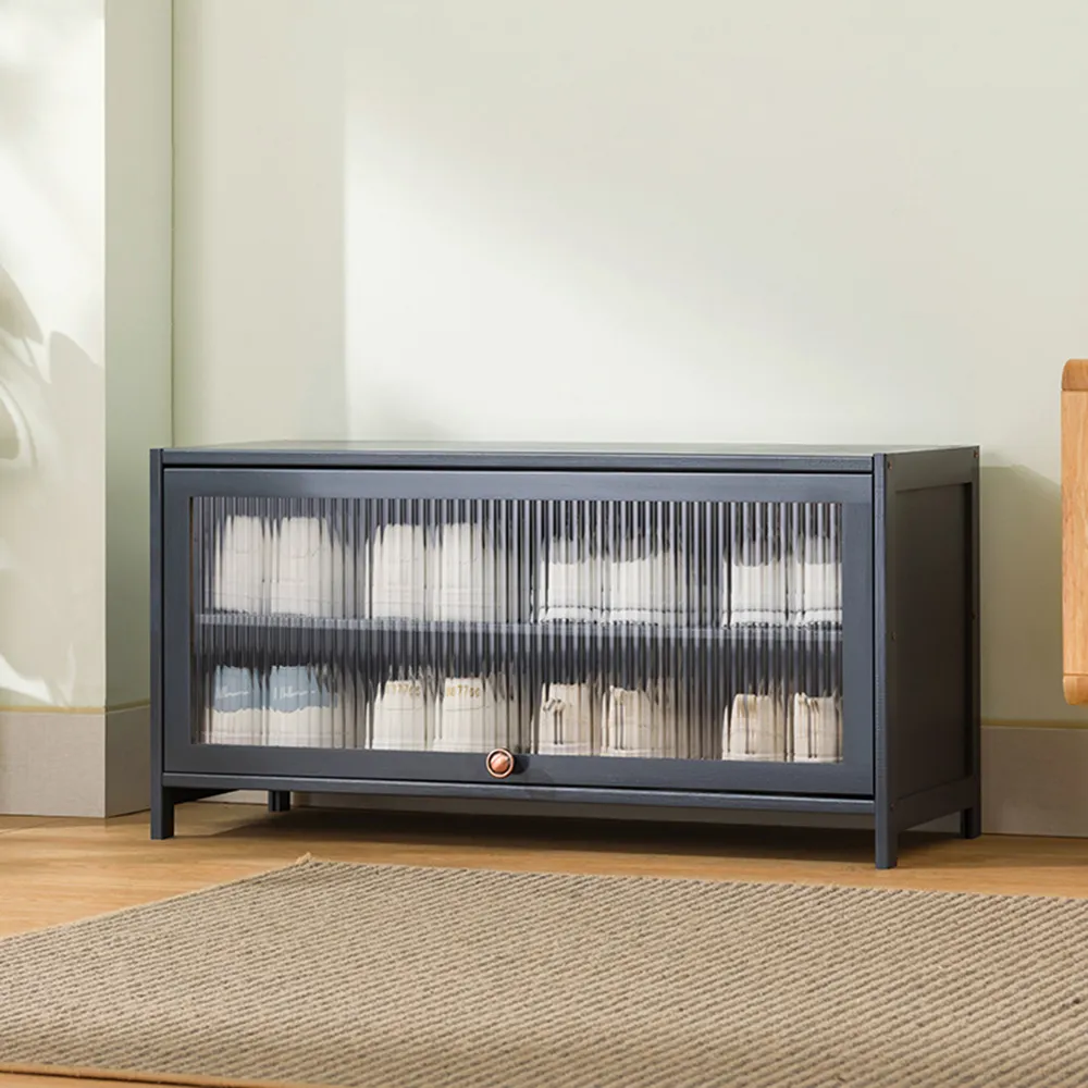 【HappyLife】沉穩深灰楠竹製三門餐邊櫃 (Y10709) 歷史價格詳細信息