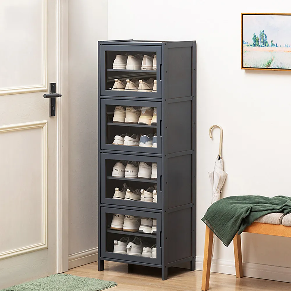 【HappyLife】楠竹拉門鞋櫃 長虹櫃門 六層40公分 Y10934 歷史價格詳細信息