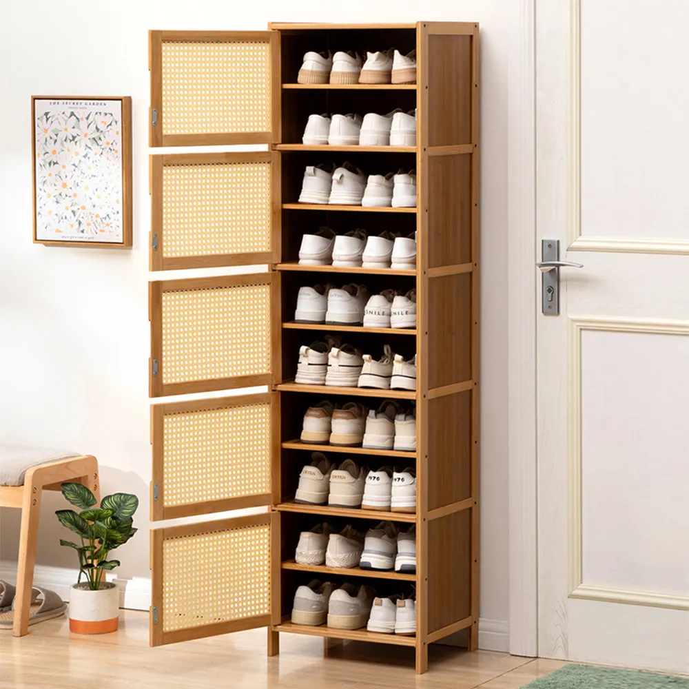 【HappyLife】楠竹製隙縫玄關鞋櫃/六層40CM (Y10969) 歷史價格詳細信息