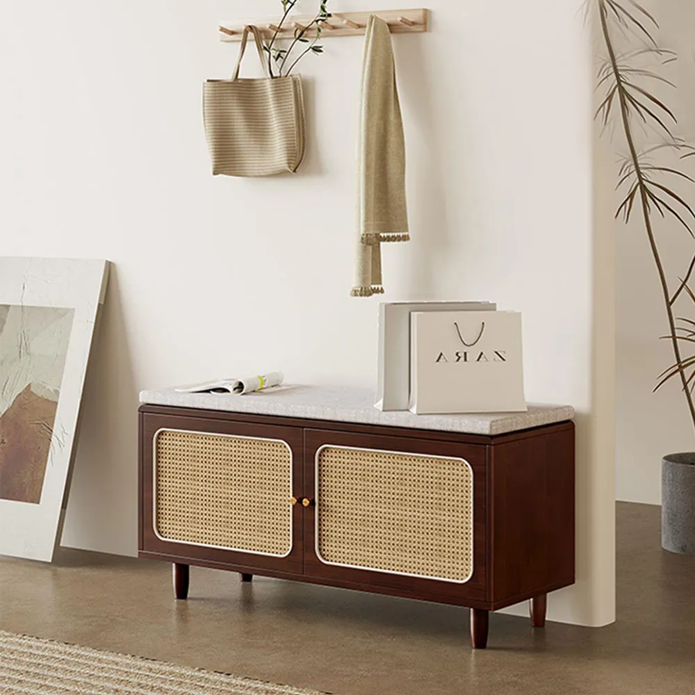 原木編藤藝實木椅子咖啡廳桌椅餐廳甜品餐飲簡約沙發卡座組合 歷史價格詳細信息