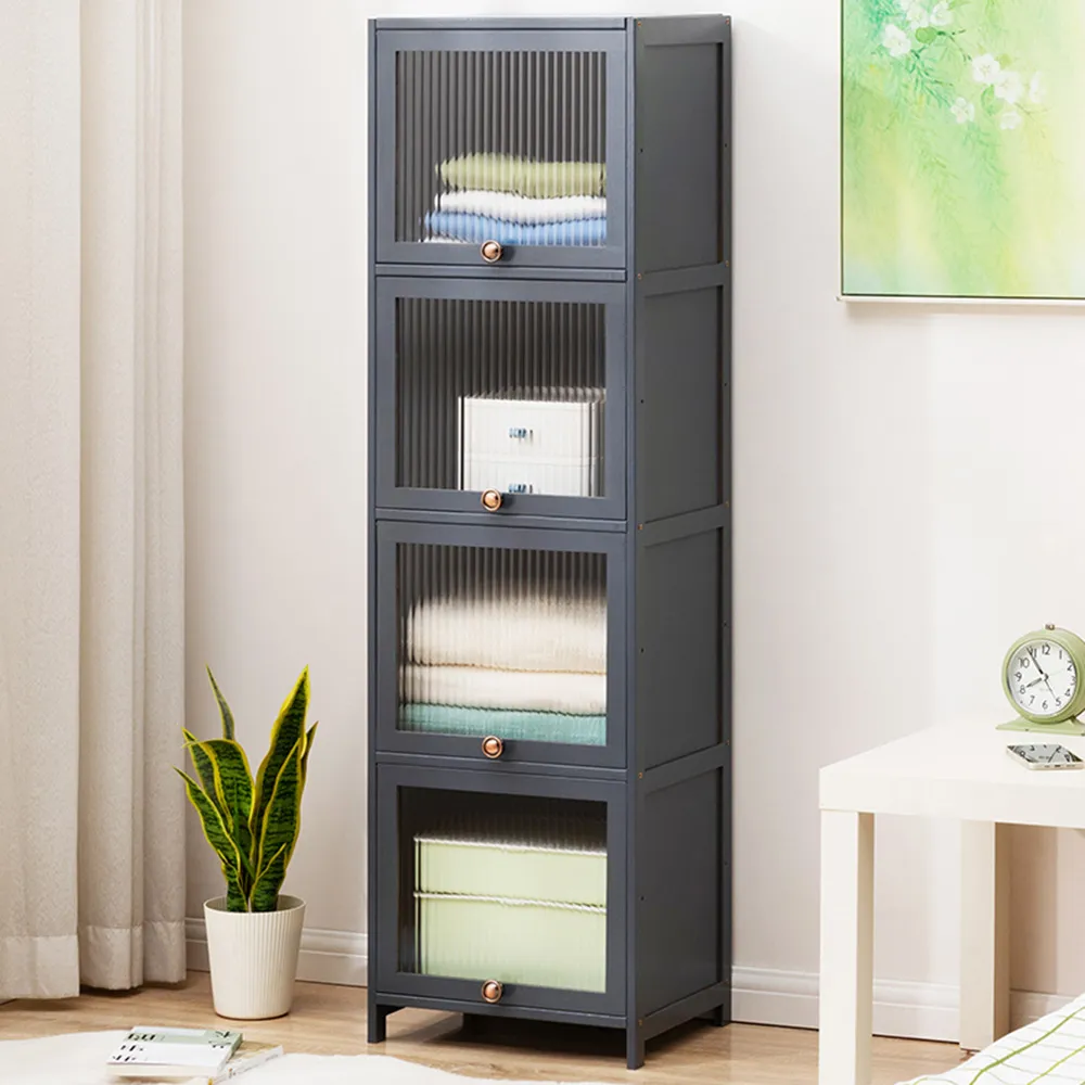 【HappyLife】沉穩深灰楠竹製三門餐邊櫃 (Y10709) 歷史價格詳細信息