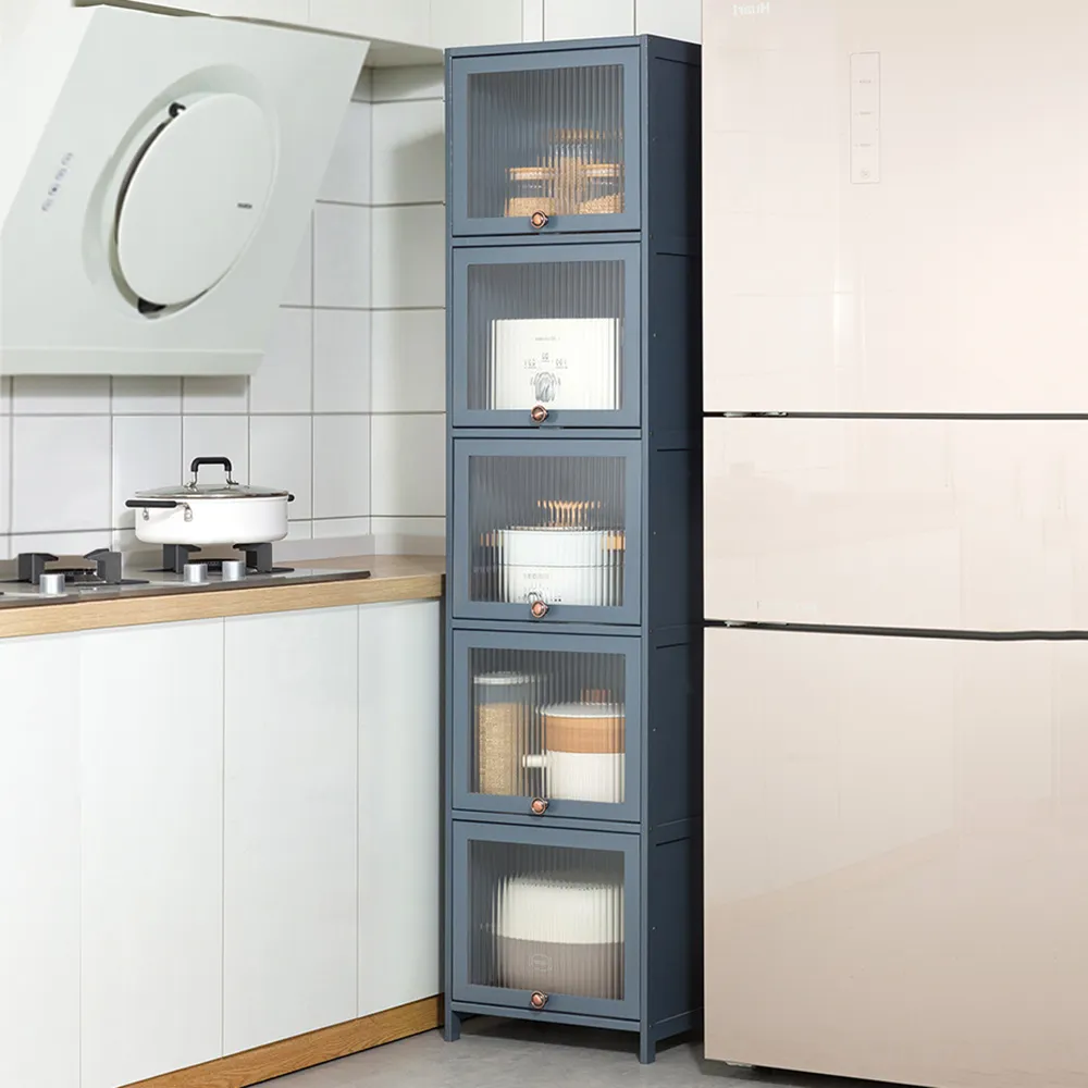 【HappyLife】沉穩深灰楠竹製三門餐邊櫃 (Y10709) 歷史價格詳細信息