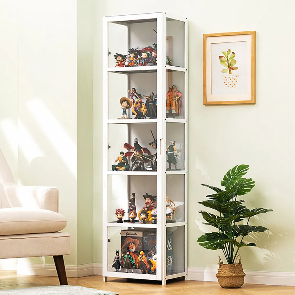 【HappyLife】簡約三面透光楠竹置物櫃/雙門四層60cm (Y11041) 歷史價格詳細信息