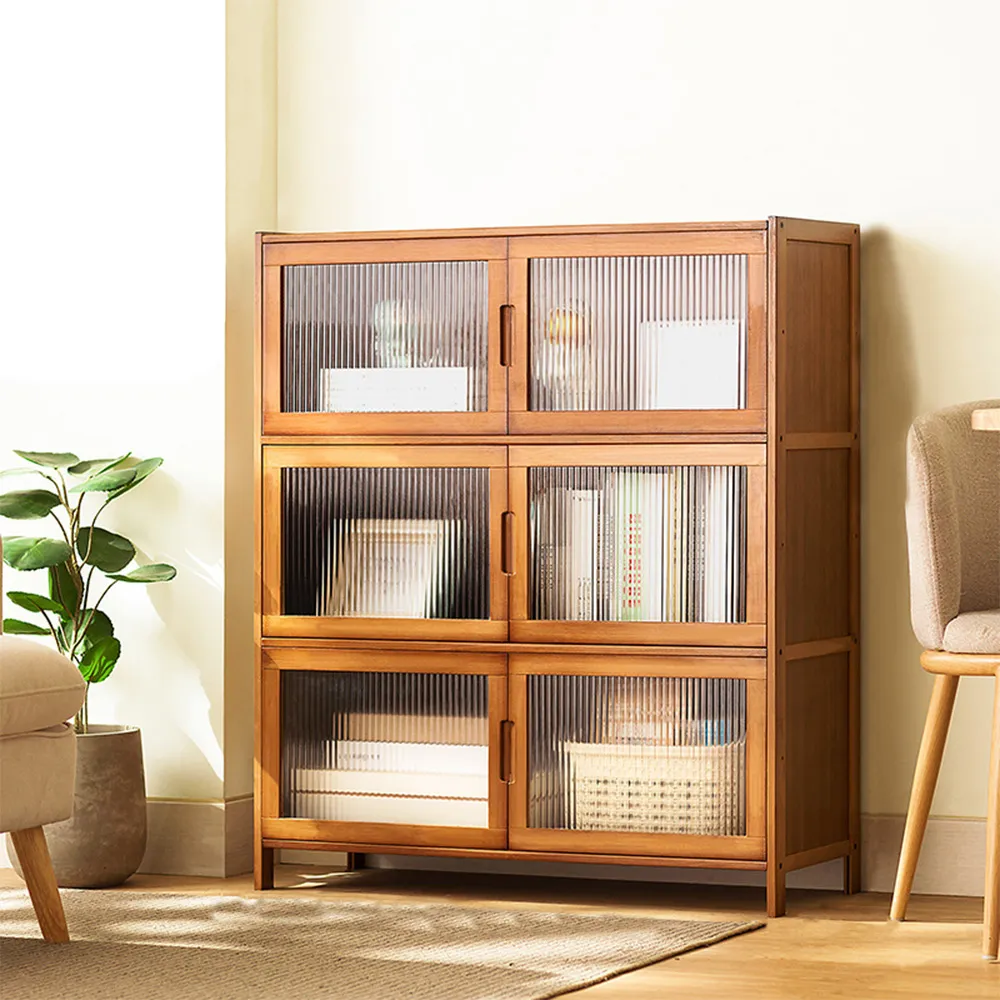 【HappyLife】楠竹對開門置物櫃/二層 (Y11094) 歷史價格詳細信息