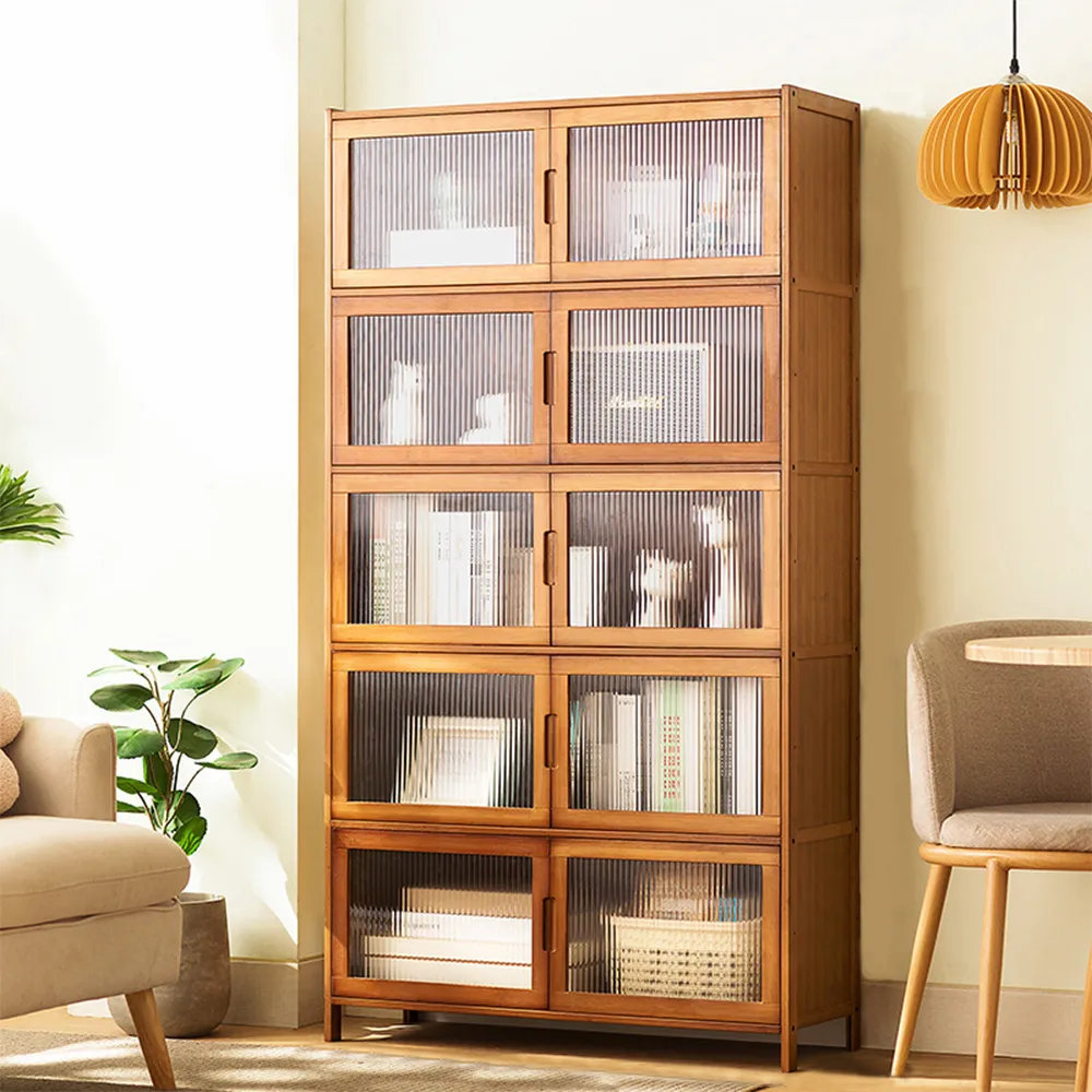 【HappyLife】楠竹對開門置物櫃/二層 (Y11094) 歷史價格詳細信息