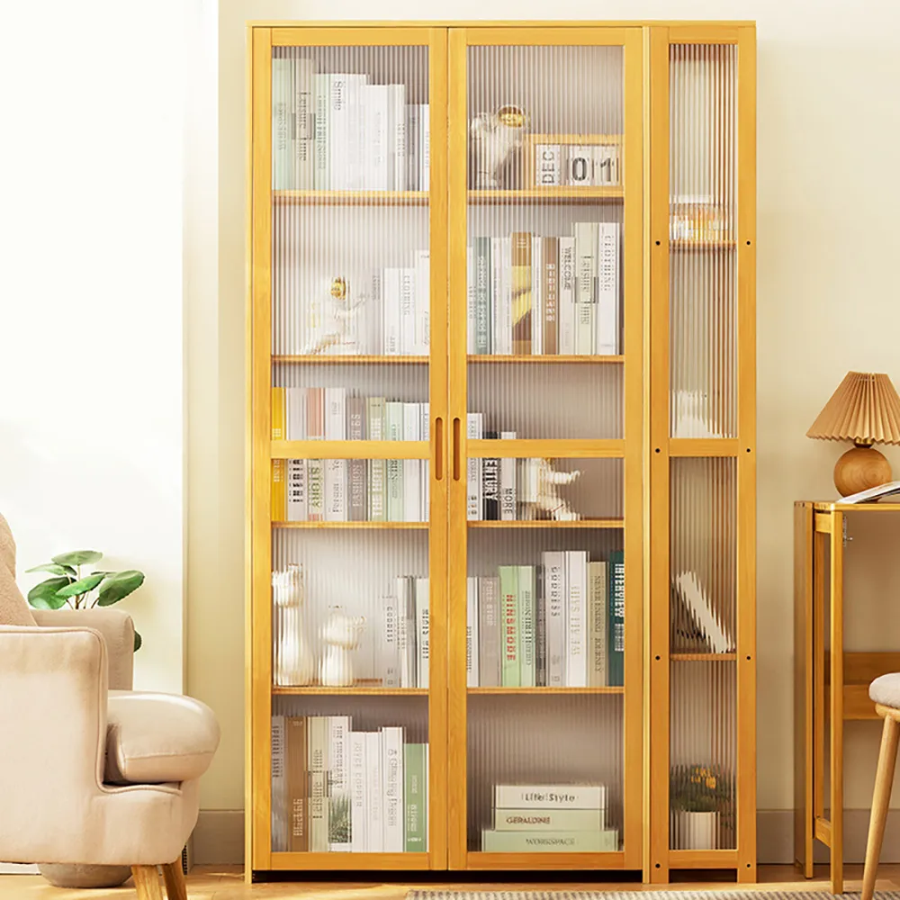 【HappyLife】楠竹製半透移門鞋櫃/原色/十層60CM (Y10927) 歷史價格詳細信息