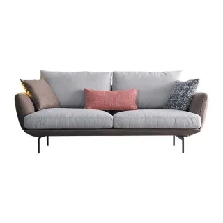 三人位亞麻布藝沙發 簡約1.8米雙人可拆洗 小戶型布沙發 歷史價格詳細信息