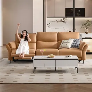 芝華仕頭等艙 科技布 三人加大電動沙發組附USB 30107 海風藍(不含腳凳) 歷史價格詳細信息