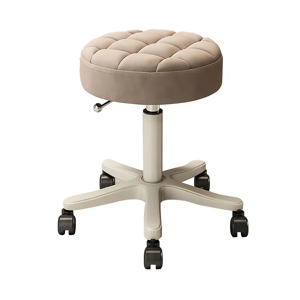 美容院專用靠背椅子美容凳子升降滑輪美發美甲師理髮店大工椅家用 歷史價格詳細信息