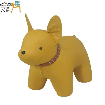 【文創集】可愛小柯基犬造型皮革椅凳(二色可選) 歷史價格詳細信息