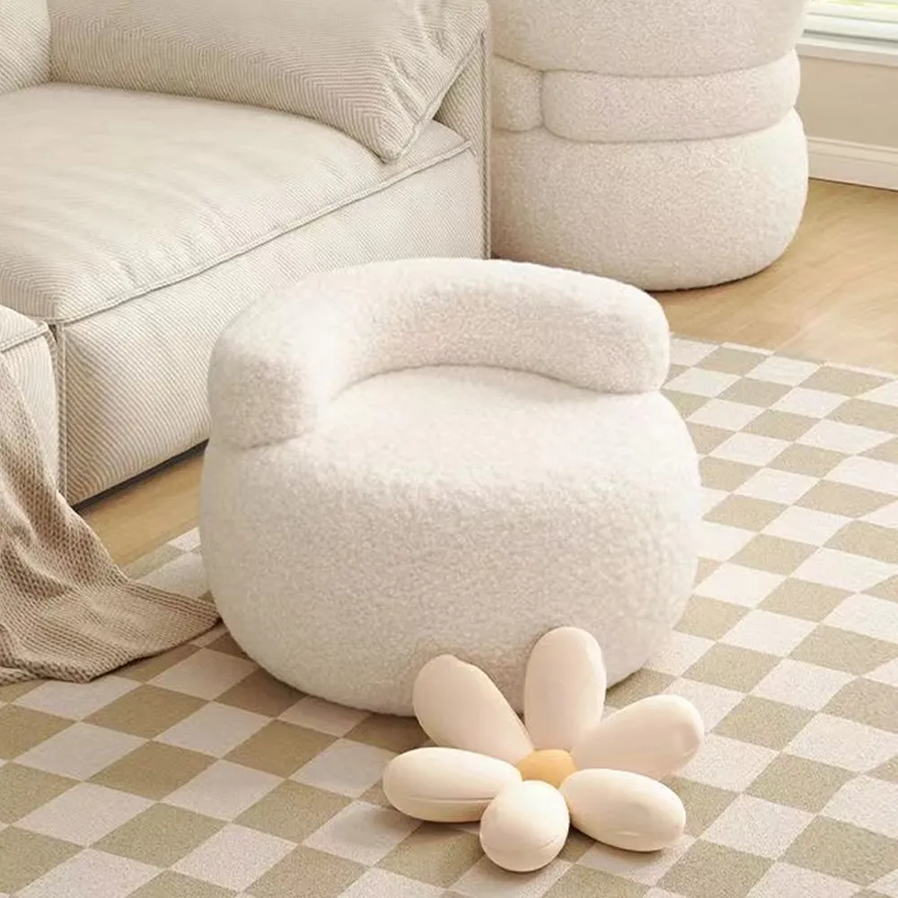 羊羔絨奶油風兒童小鹿沙發椅寶寶單人可愛卡通座椅迷你懶人小沙發 歷史價格詳細信息