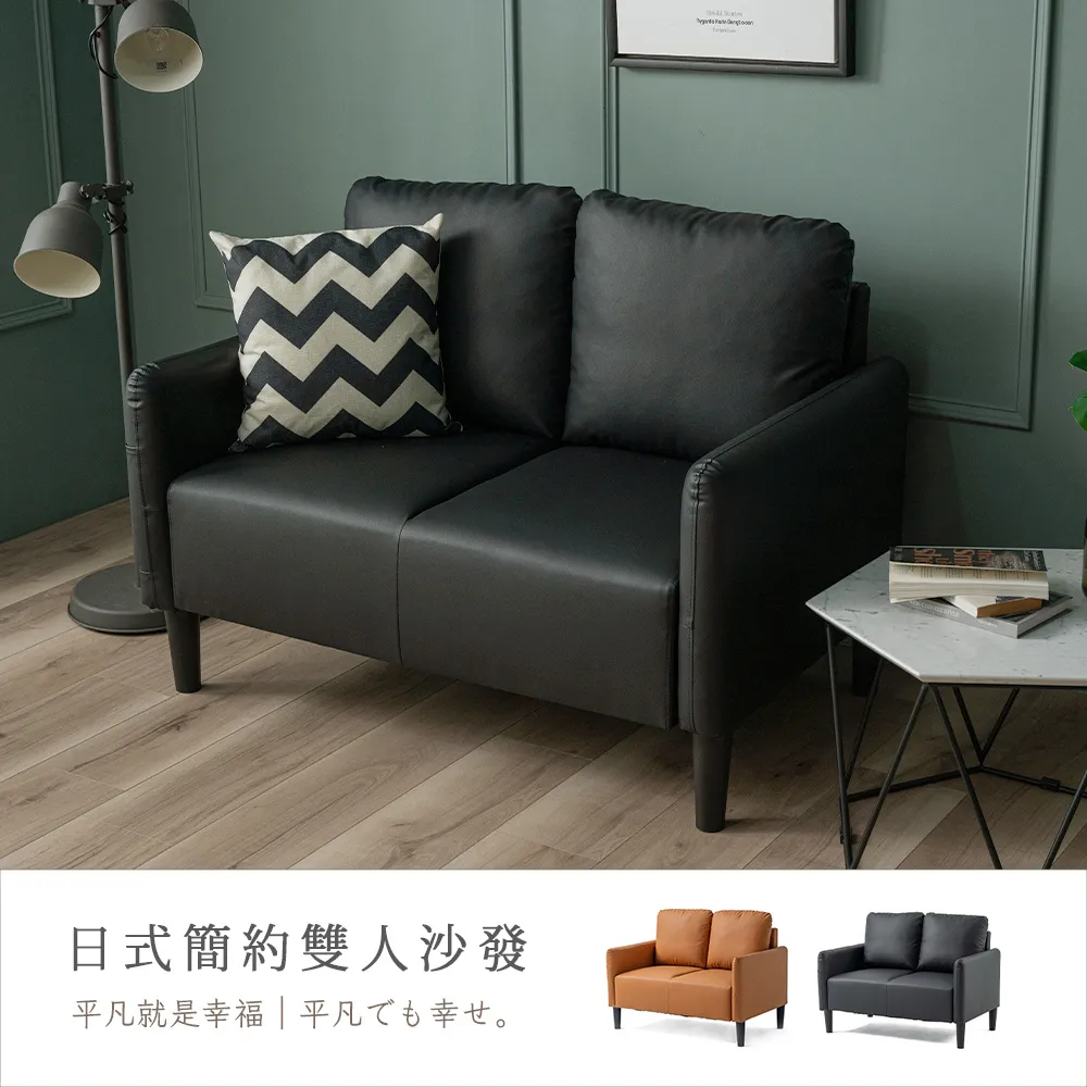 【H&D 東稻家居】雙色皮鐵腳雙人椅(TKHT-07056) 歷史價格詳細信息