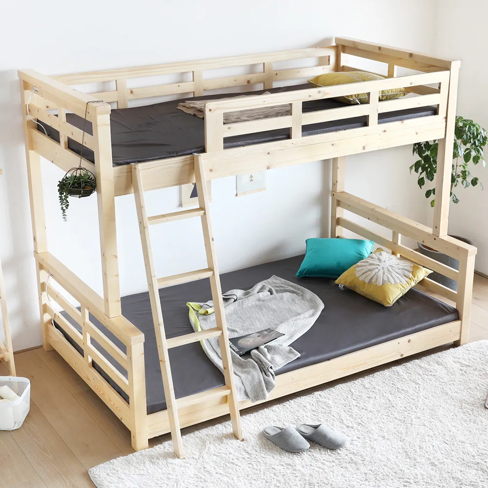 【H&D東稻家居】日式清新松木魚骨雙人床架-5尺 歷史價格詳細信息