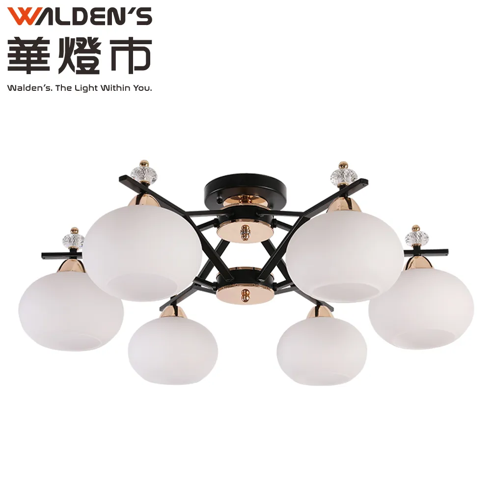 【華燈市】金色海灣手工黑拉絲3燈半吸頂燈 0300599 燈飾燈具 房間客廳餐廳書房客房 歷史價格詳細信息