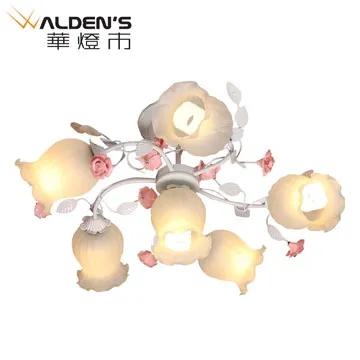 【華燈市】玫瑰金熔岩手工玻璃7燈吊燈 歷史價格詳細信息