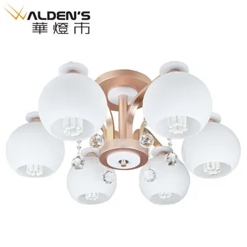 【華燈市】羅馬6+2造型半吸頂燈 歷史價格詳細信息