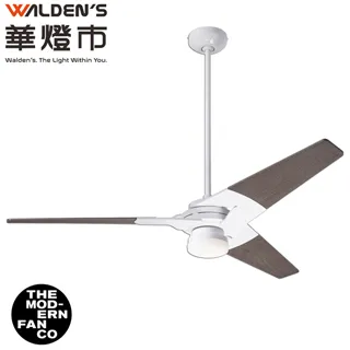 【華燈市】Modern Fan摩登扇52吋Torsion拓森三葉吊管式吊扇+本體亮銀/葉片桃花心木 歷史價格詳細信息