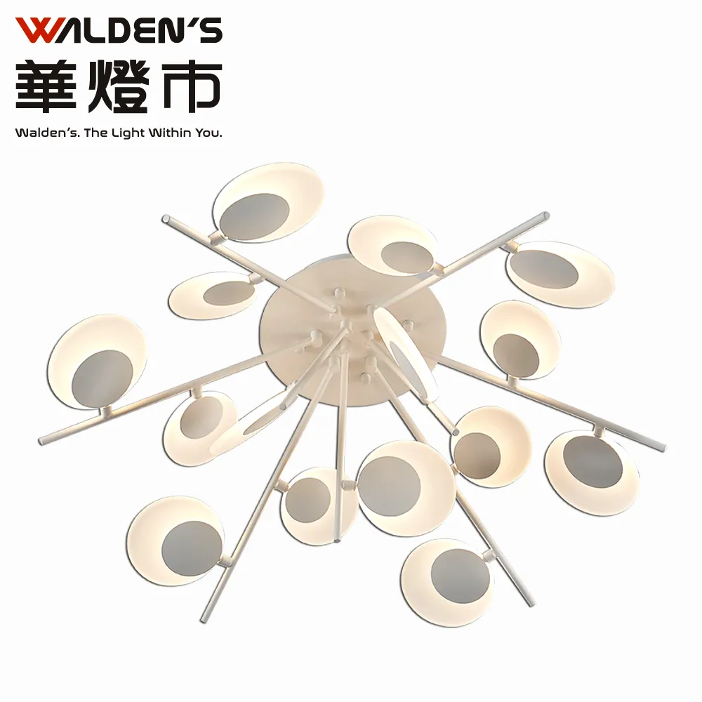 【華燈市】羅馬6+2造型半吸頂燈 歷史價格詳細信息