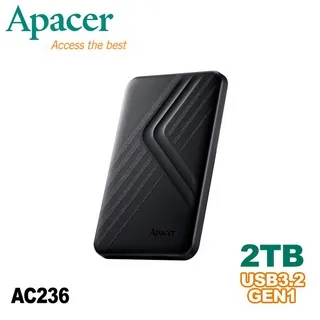 Apacer宇瞻 AC236 2TB 2.5吋行動硬碟-黑 價格比較,價格查詢,歷史價格詳細信息