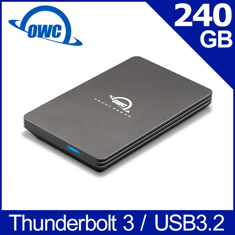 OWC 240GB Envoy Pro FX首款可通過USB-C和USB-A 工作的通用Thunderbolt 硬碟 歷史價格詳細信息
