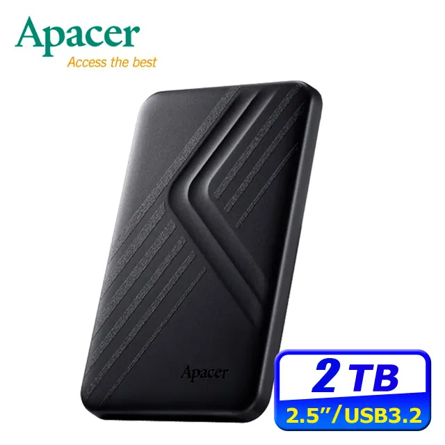 Apacer宇瞻 AC236 2TB 2.5吋行動硬碟-黑 歷史價格詳細信息