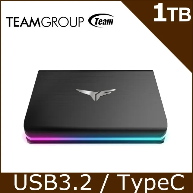 TEAM 十銓 T-FORCE TREASURE TOUCH RGB 1TB Type C SSD 觸控燈效 外接式固態硬碟 歷史價格詳細信息