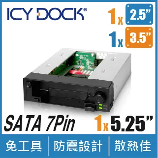 ICY DOCK 雙層式 2.5"/3.5" SATA HDD/SSD 內建 RAID 硬碟抽取盒  (MB901SPRB R1) 歷史價格詳細信息